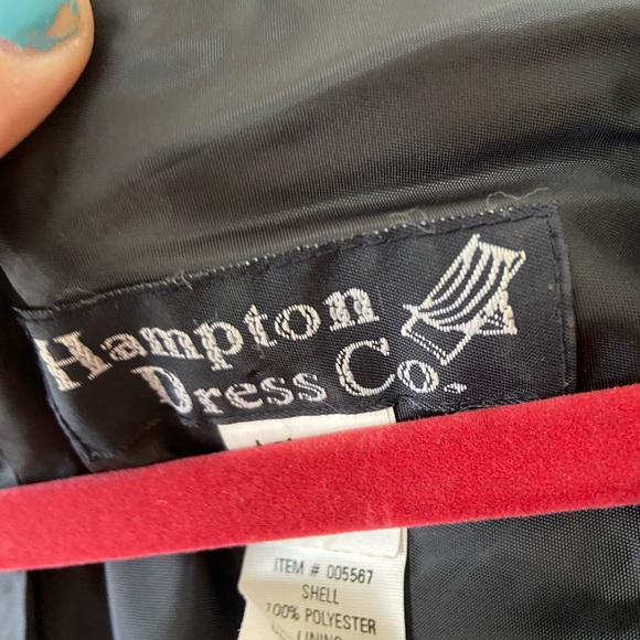 Vintage floral mini dress with shoulder pads size 8 - Picture 3 of 4